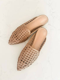 Mimi Wholesale - Women's Jalissa Leather Woven Mules