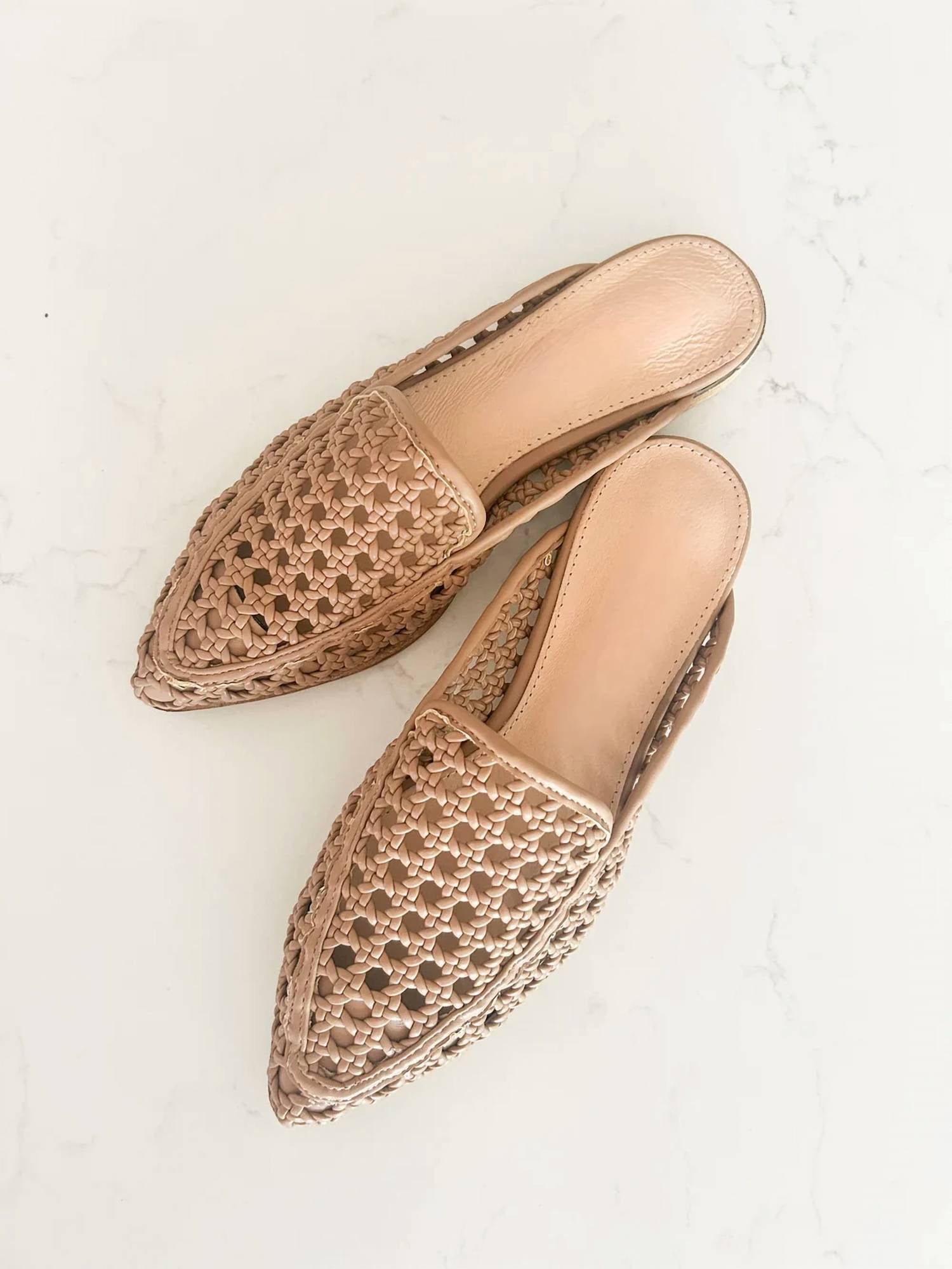 Mimi Wholesale - Women's Jalissa Leather Woven Mules