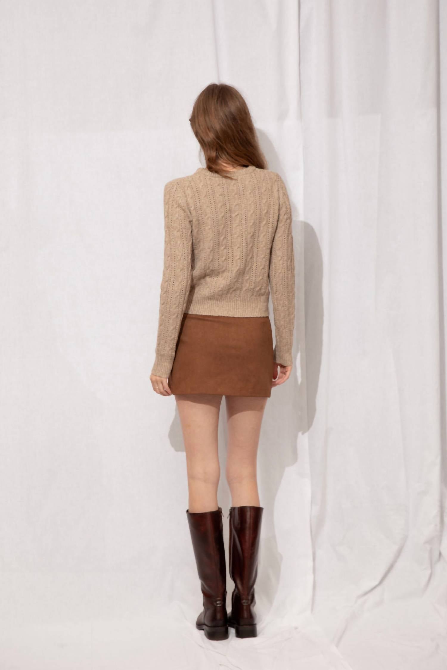 Dress Forum - Calista Cable Knit Sweater