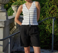 Bella Dahl - ruffle hem fitted vest