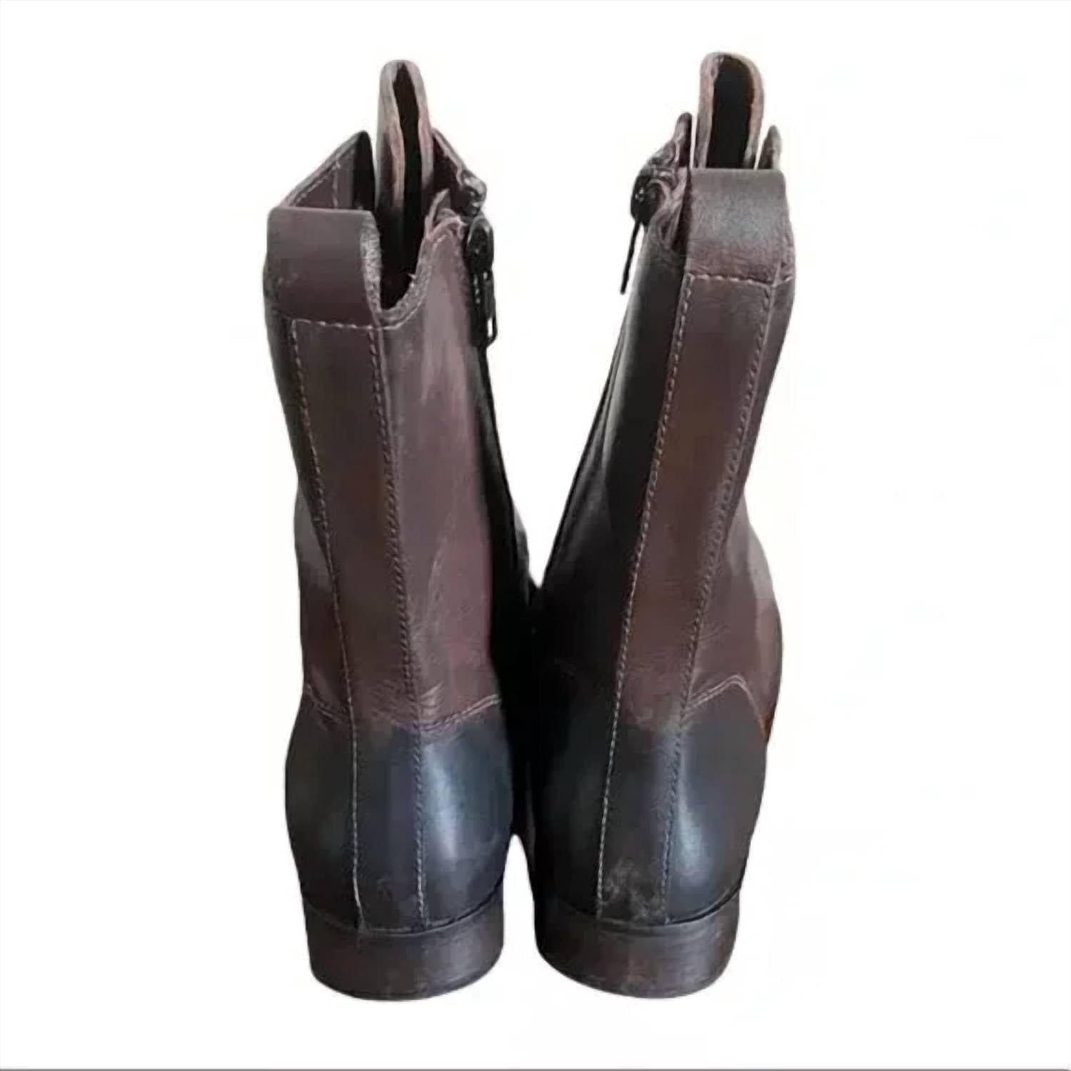 Vintage Foundry Co. Women's Gemma Leather Boot in dark brown - women's shoe - view 5