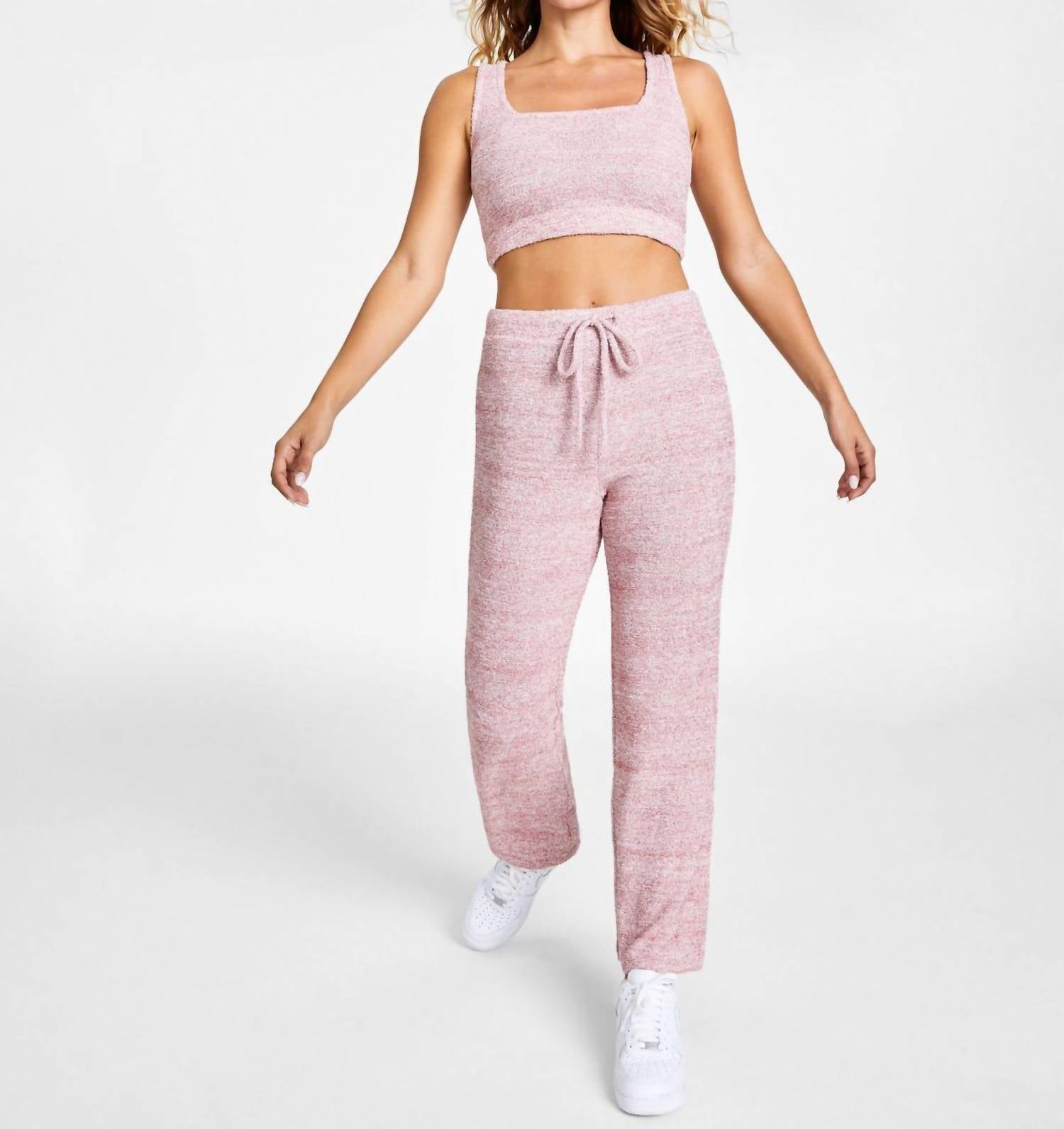 Jenni By Jennifer Moore - Fuzzy Knit Crop Top