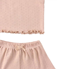 Quincy Mae - Girl's Pointelle Tank and Shortie Set