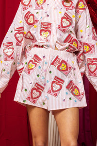 Queen Of Sparkles - Sweetheart Box Cotton Shorts