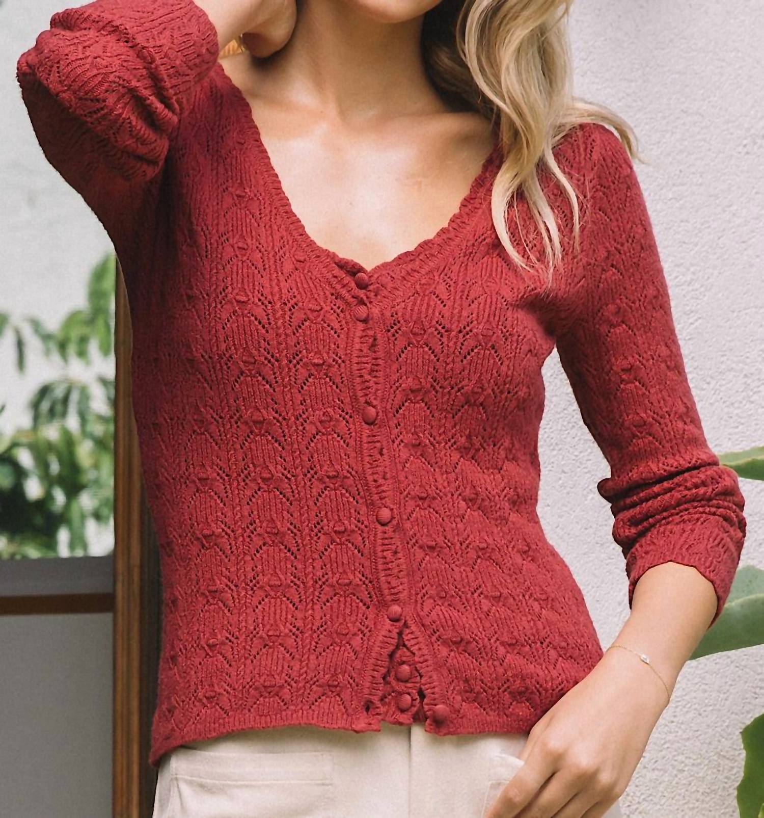 Skies Are Blue - Skyler Crochet Cardigan