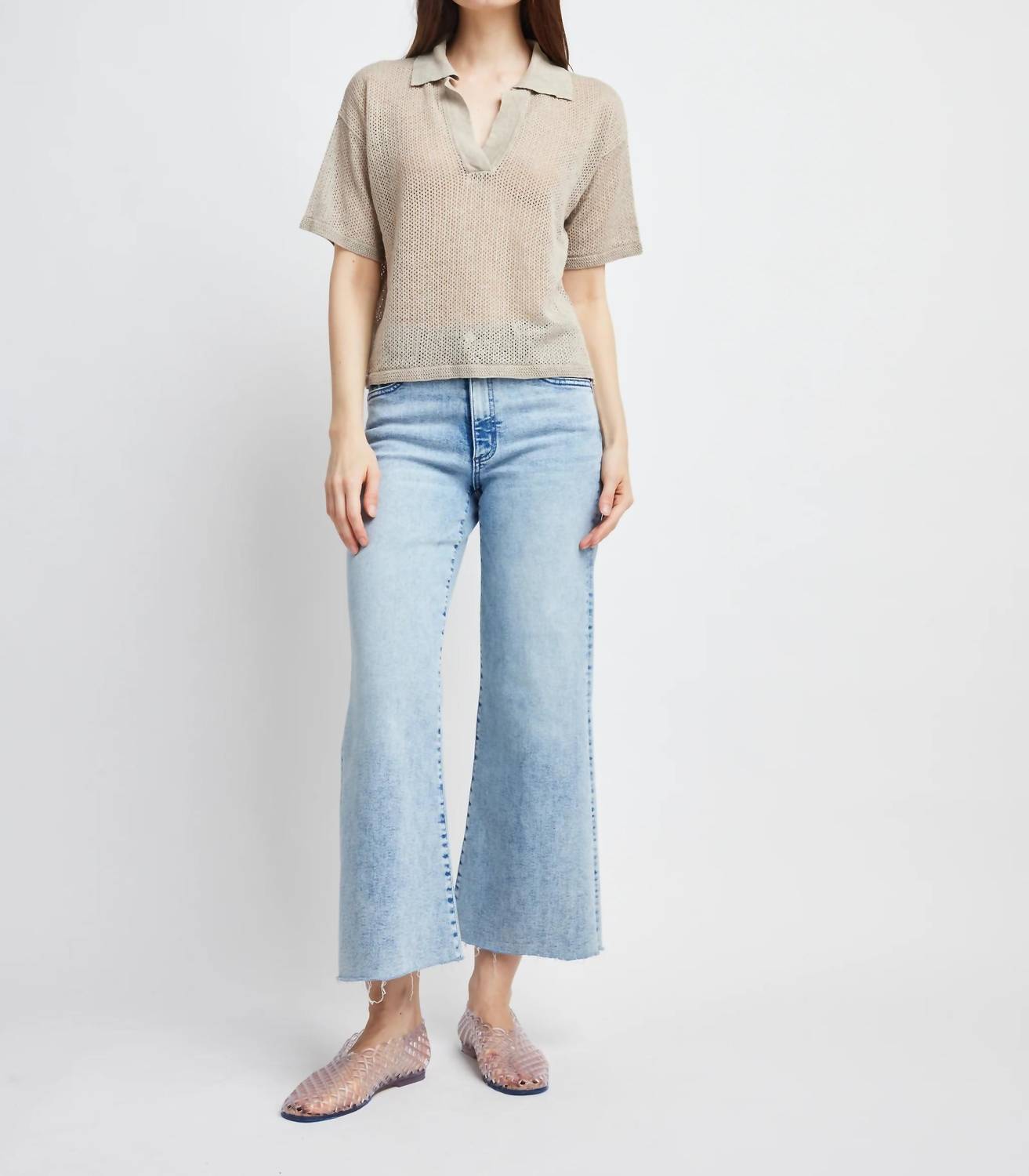 Self Contrast - Autumn Boxy Polo Top
