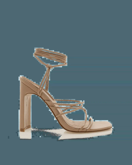 Billini - heather heel squre toe wrap sandal