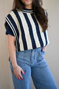 Frnch - Moss Street Stripe Side Tie Top