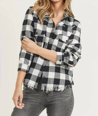 Risen - Just Checkin' Flannel Button-Down