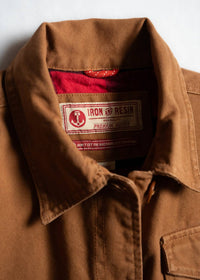 Iron & Resin Basset Buffalo Flannel Lined Jacket in cognac - women's jacket - alternate view