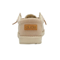 HEY DUDE Boy's Youth Wally Basic Shoe in beige - men's loafer - view 4