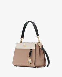Kate Spade Women's Madison Small Top Handle Satchel in toasted hazelnut multi - women's bag - alternate view