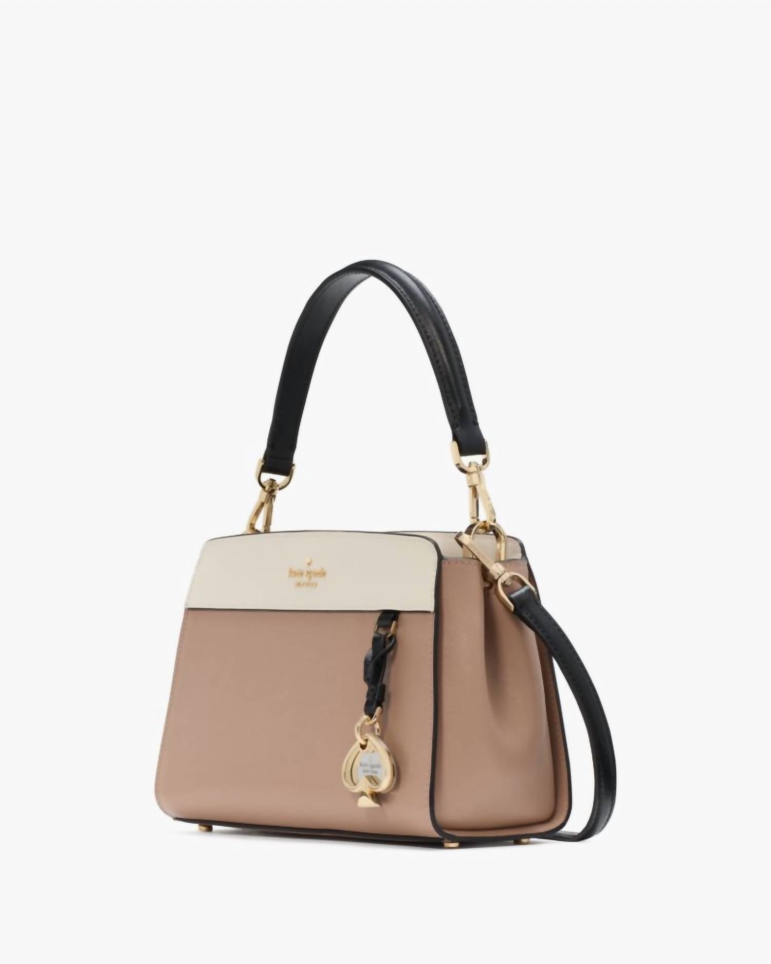 Kate Spade Women's Madison Small Top Handle Satchel in toasted hazelnut multi - women's bag - alternate view