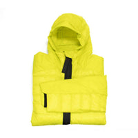adidas Men's Terrex Myshelter Down Hooded Jacket in acid yellow - men's jacket - view 4