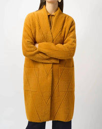 Joseph Ribkoff - Feather Yarn Sweater Knit Coat