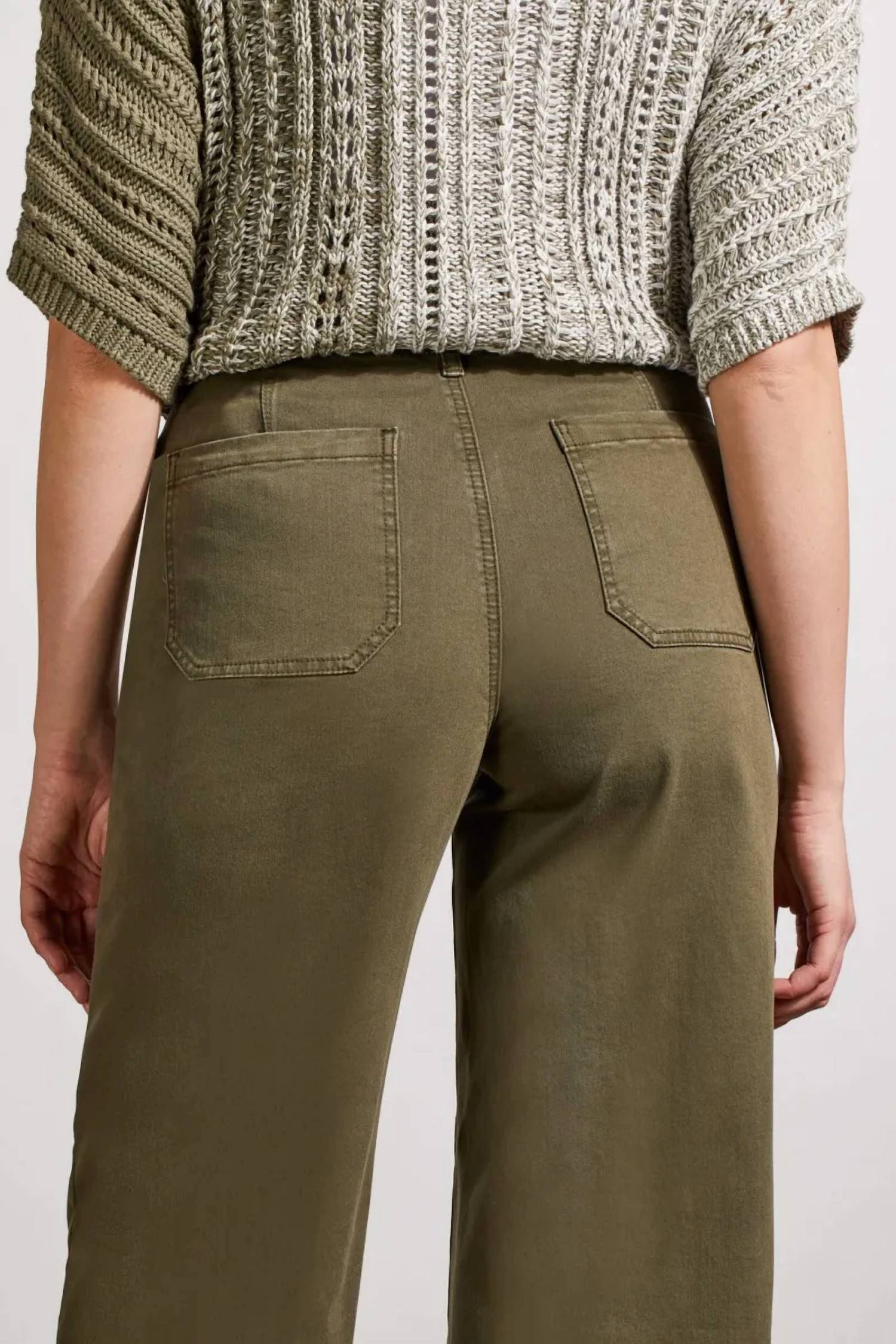 Tribal - Audrey Hugging Wide Crop Jean