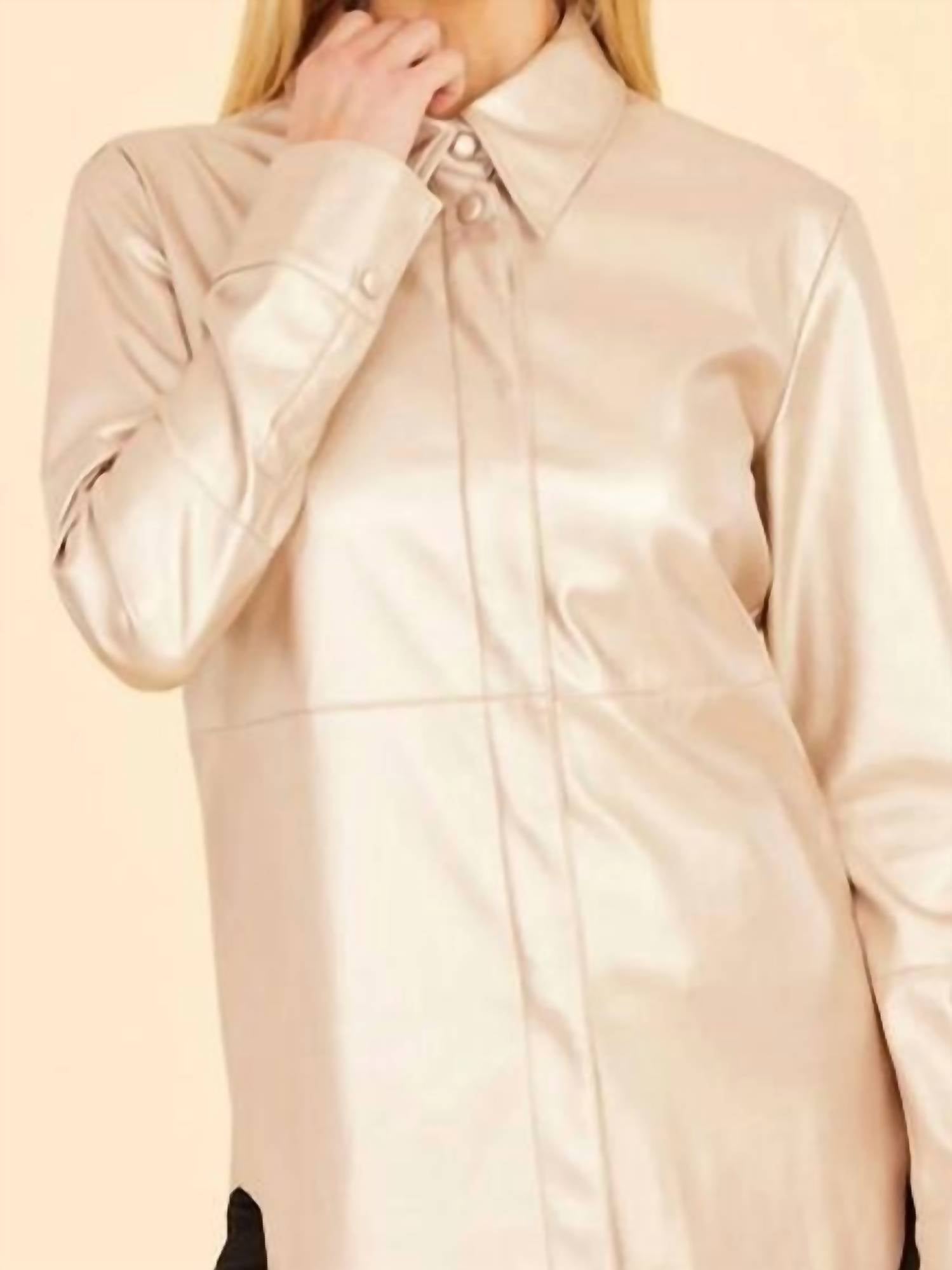 Dolce Cabo - Women's Vegan Leather Shirt