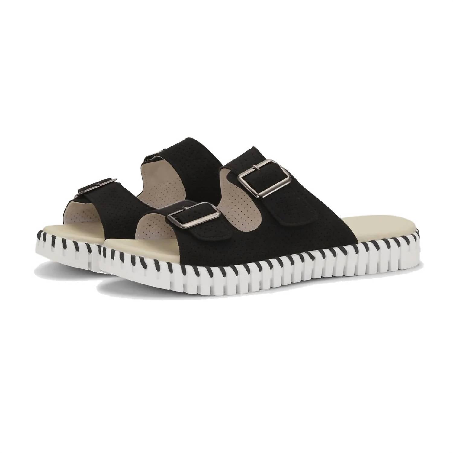 Ilse Jacobsen Women's Tulip Lightweight Sandal in black - women's sandal