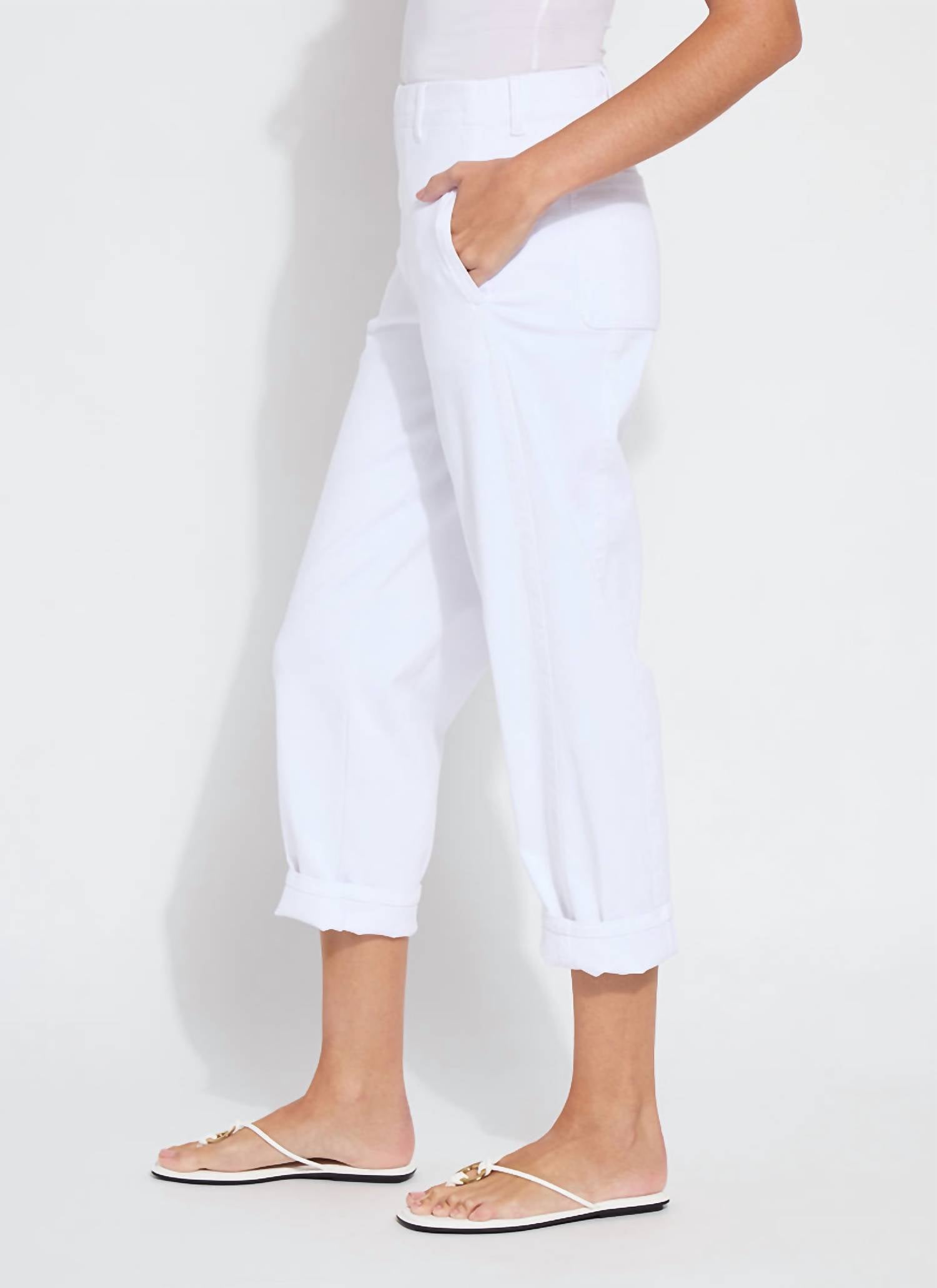 Lysse - Women's Winslet Cuffed Barrel Crop Denim