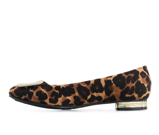 Andrea - Women's Dama Animal Print Ballet Flats