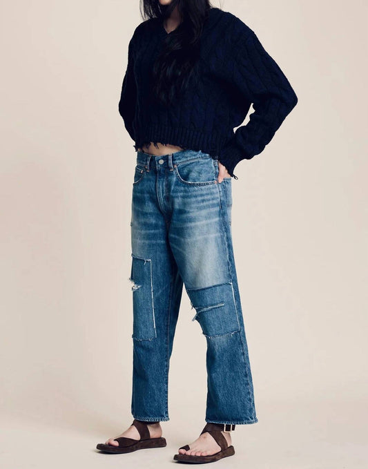 Denimist - V-neck Cable Sweater