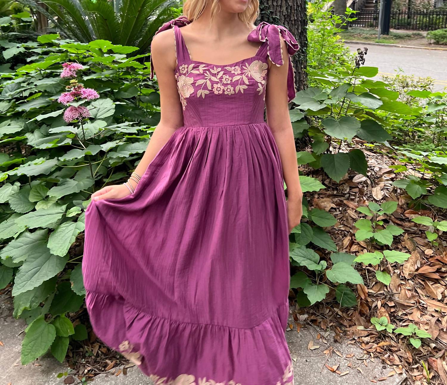 Mable - Enchanted Embroidered Maxi Dress