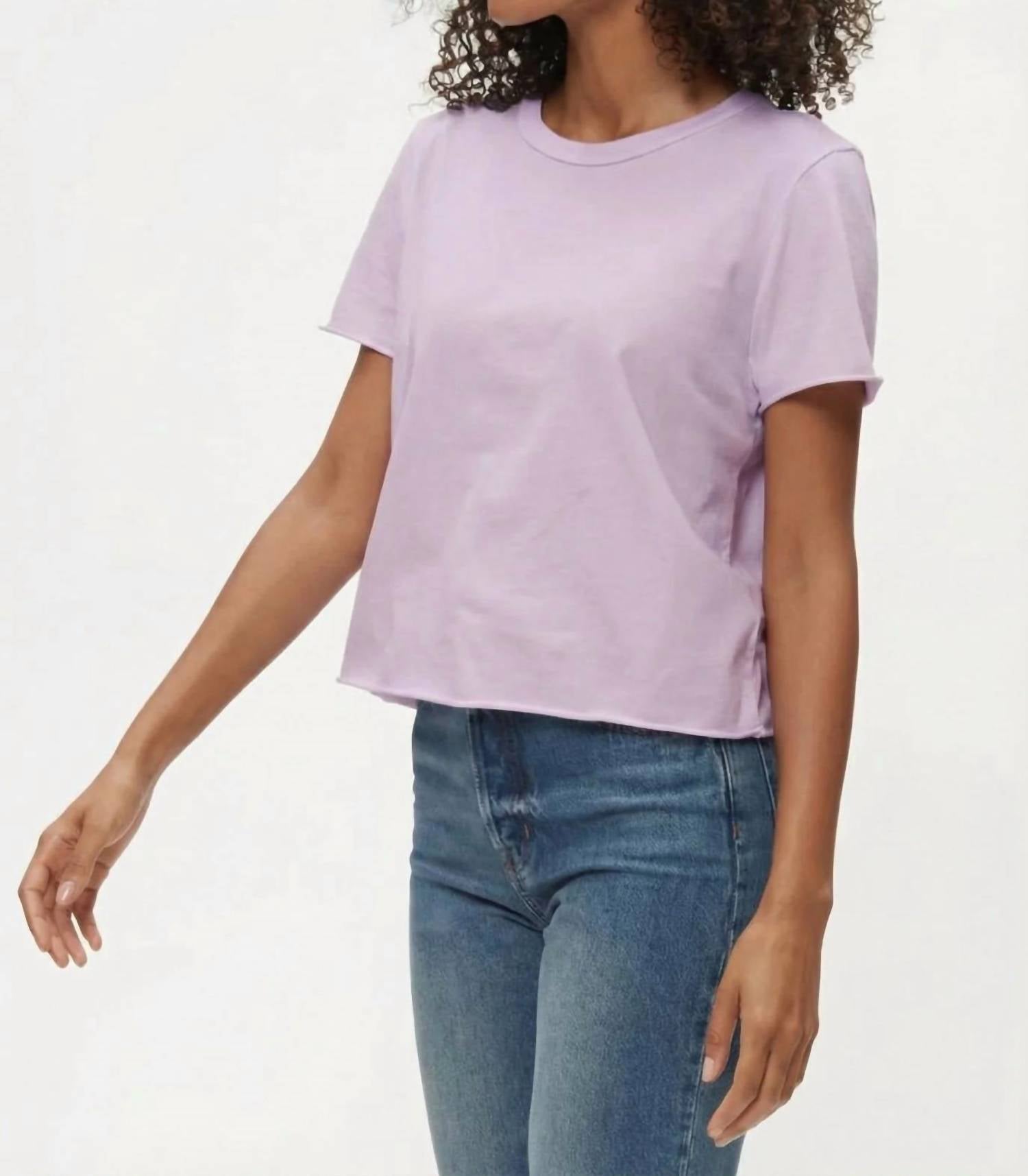 Michael Stars - Jackie Raw Edge Crew Neck Tee