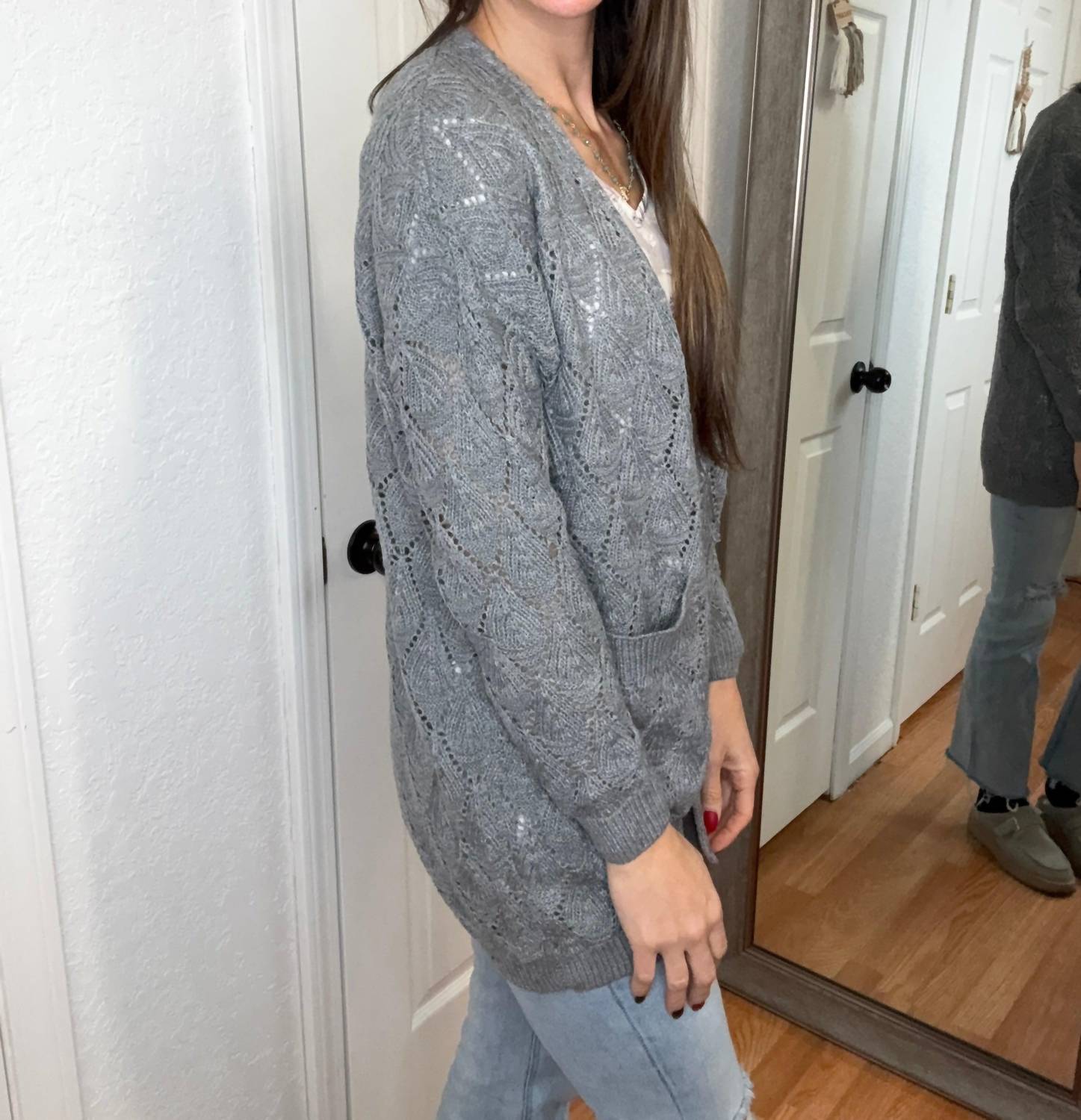Michelle Mae - Romona Open Knit Cardigan
