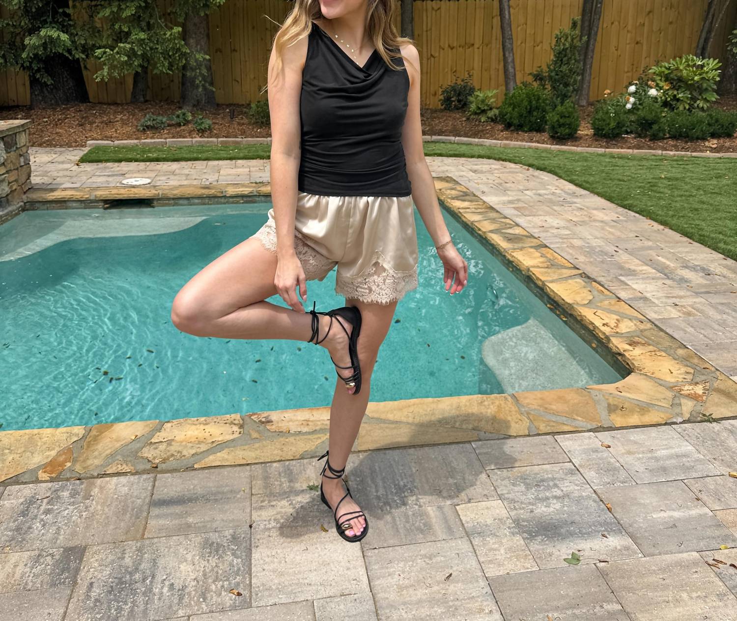 Emory Park - Margot Lace Trim Shorts