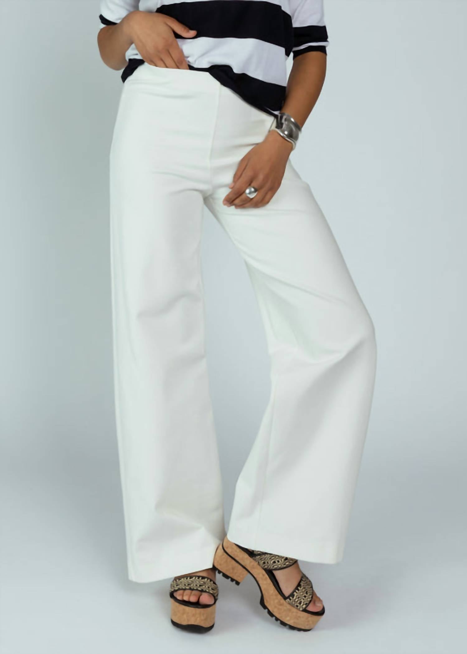 Odeeh - Milk High Waist Wide Leg Pant