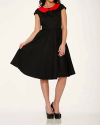 Orchid Bloom - Collar Swing Dress