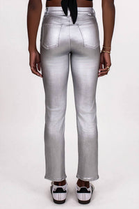 Daze - Coated Slim Straight Leg Jean