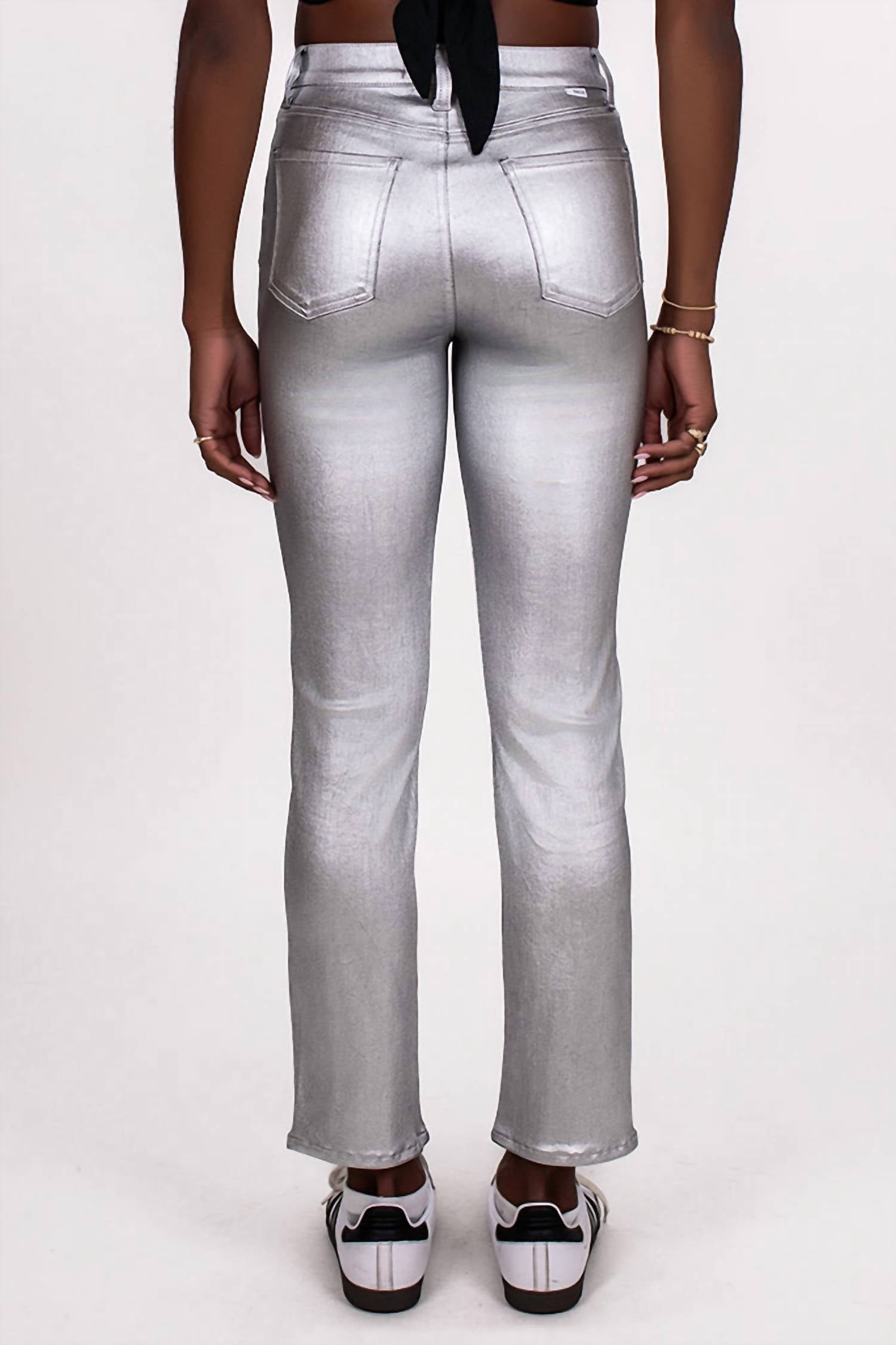 Daze - Coated Slim Straight Leg Jean