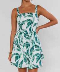 Fate - Tropical Leaf Mini Dress