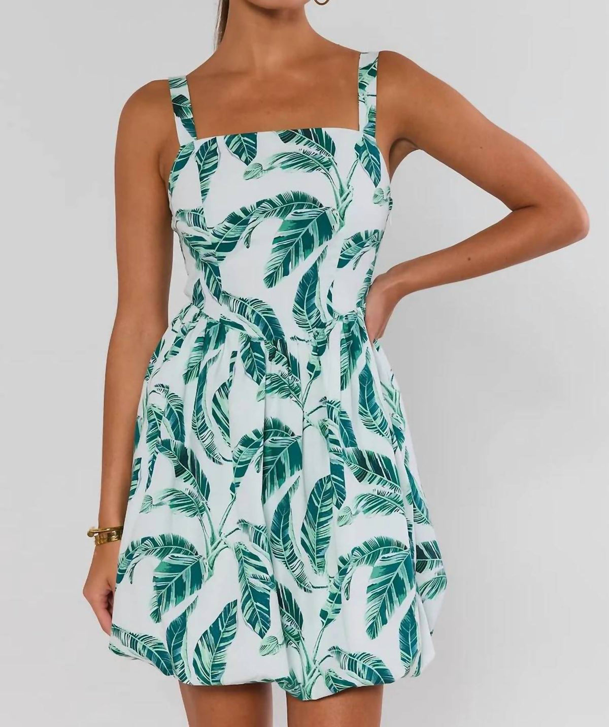 Fate - Tropical Leaf Mini Dress