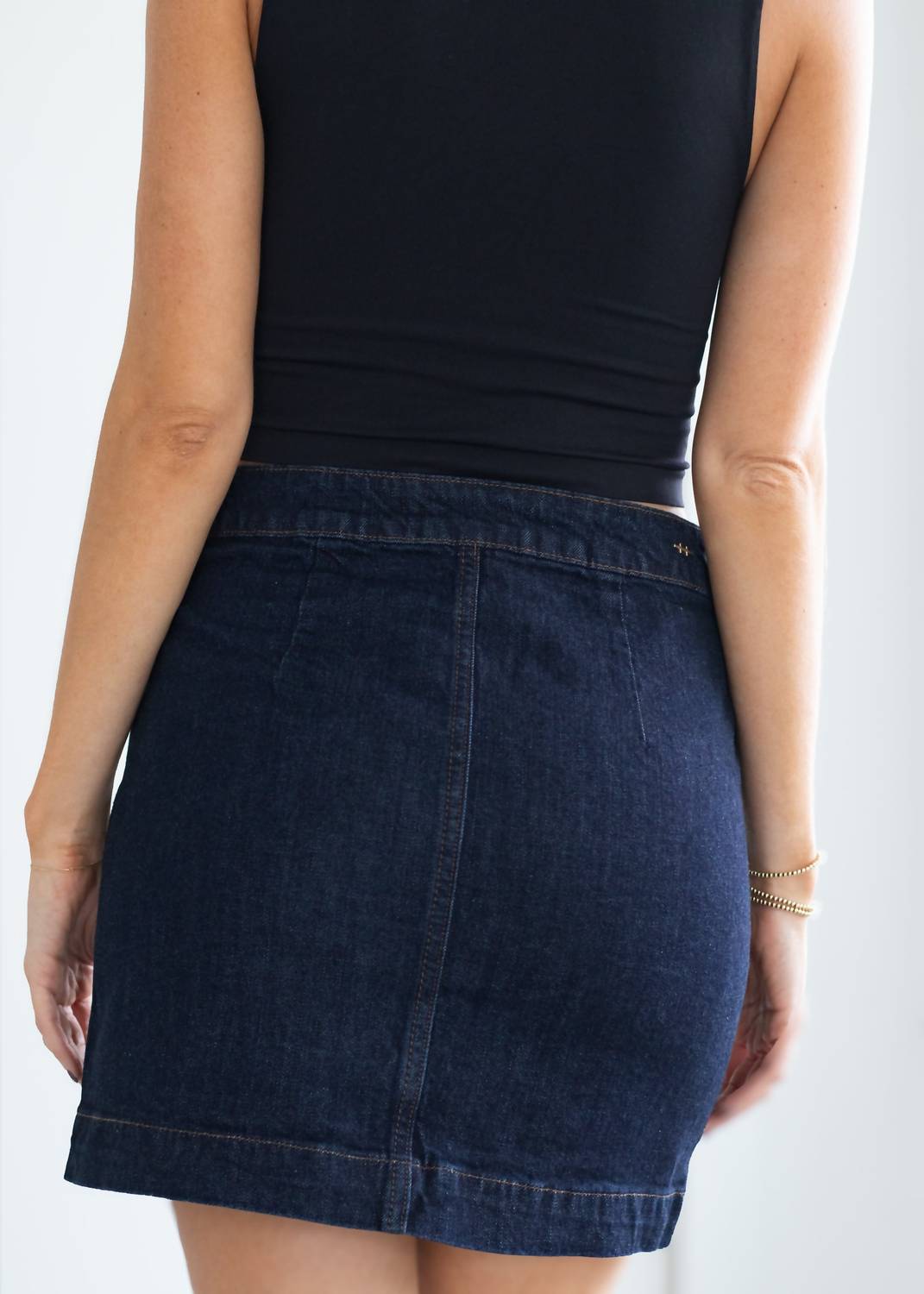 Habitual - Studded Denim Mini Skirt