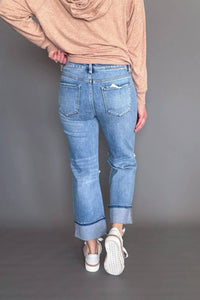 Risen - Lili Mid-rise Straight Crop Jeans