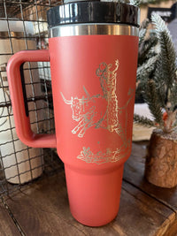 Lost Creek Boutique Llc - Rowdy Cowgirl 40oz Tumbler With Handle