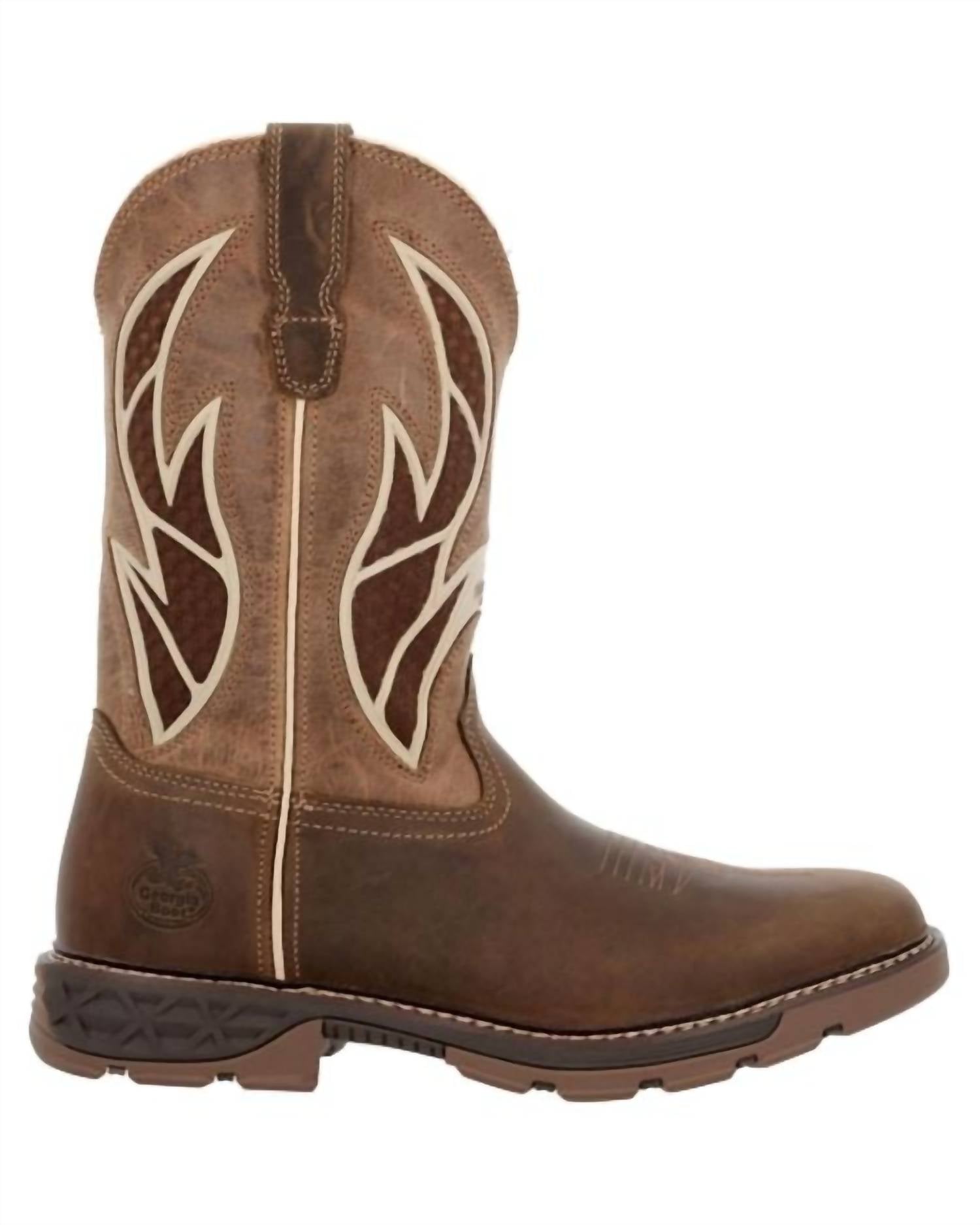 Georgia Boot - Men's Carbo-tec Flx Alloy Toe Pull-on Work Boot - Wide