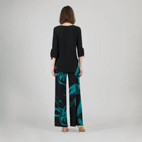 Clara Sun Woo - Tie Cuff Curved Hem Tunic Top