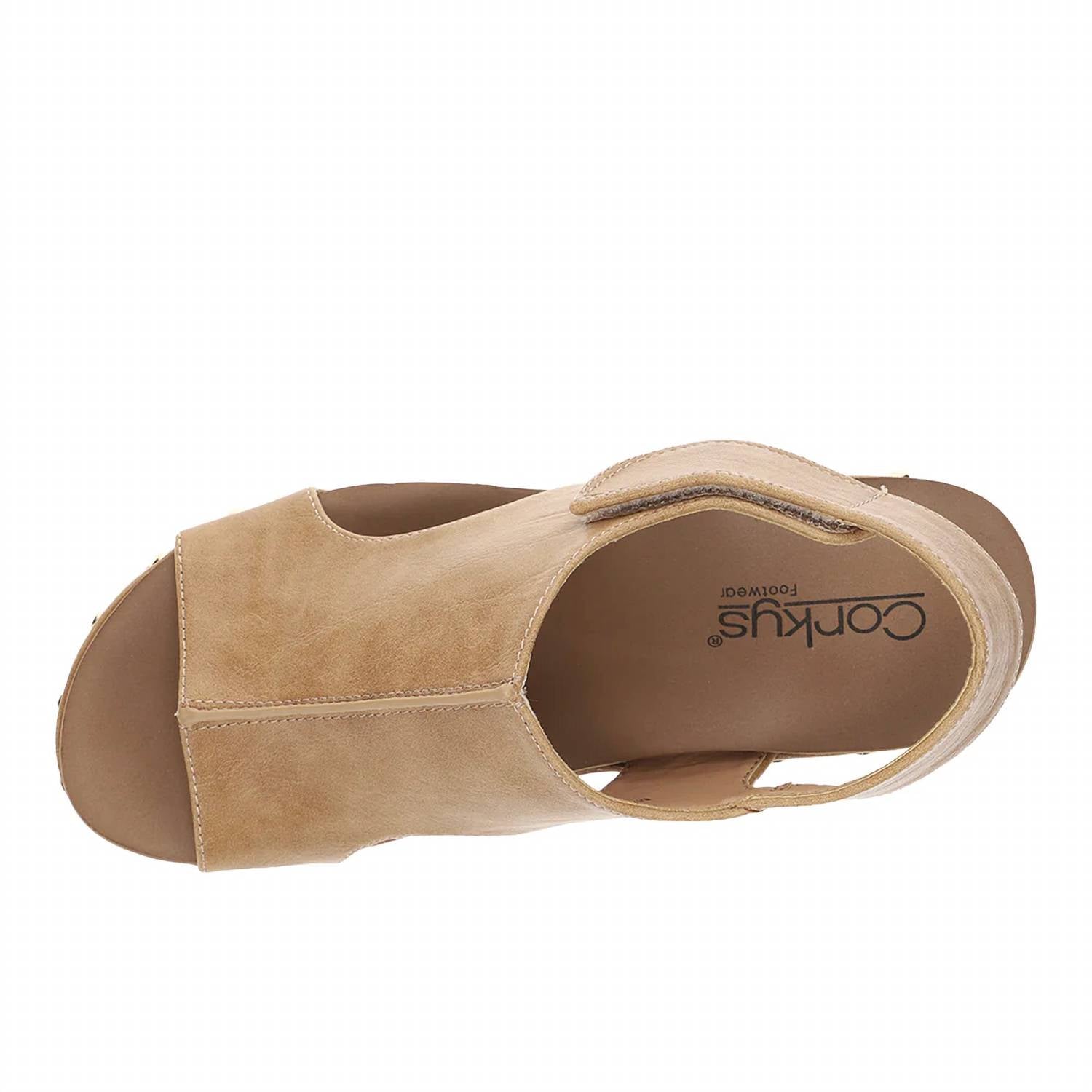 Corkys Footwear - Women’s For Keeps Studded Wedge Slingback Sandals