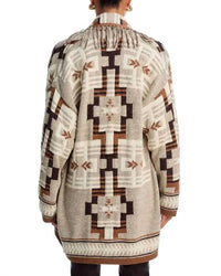 L'Agence - Jair Jacquard Fringe Cardigan