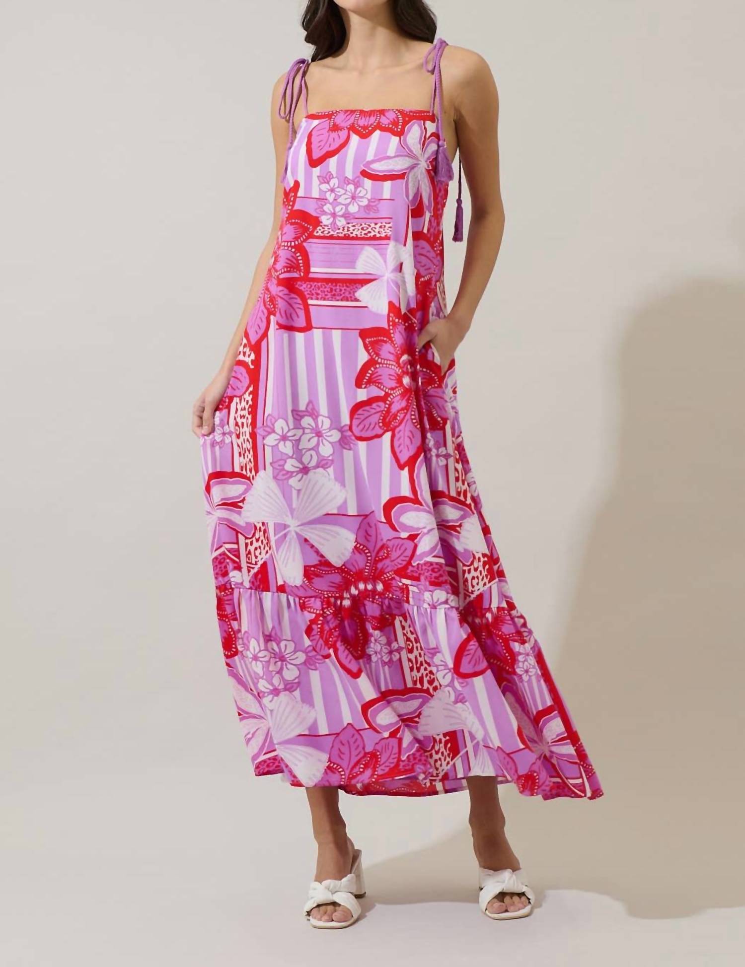 Sugarlips - Barba Tropical Veth Shift Maxi Dress