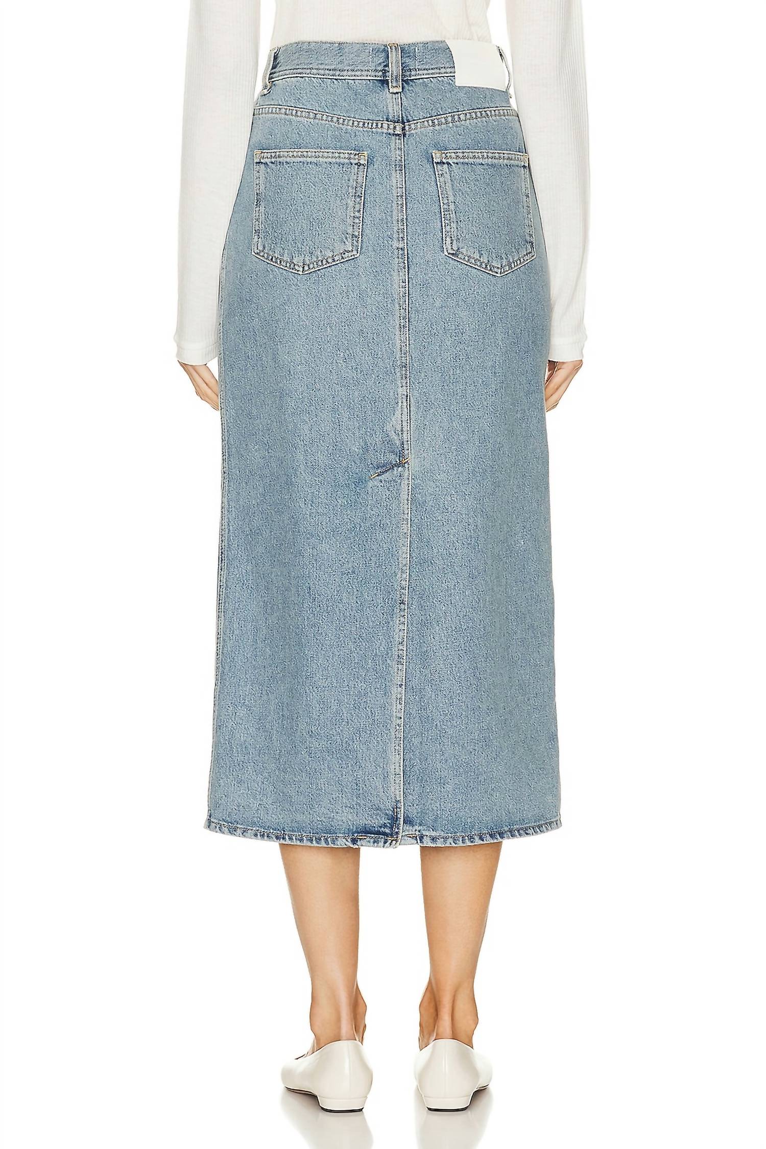 Loulou Studio - Rona Denim Long Skirt