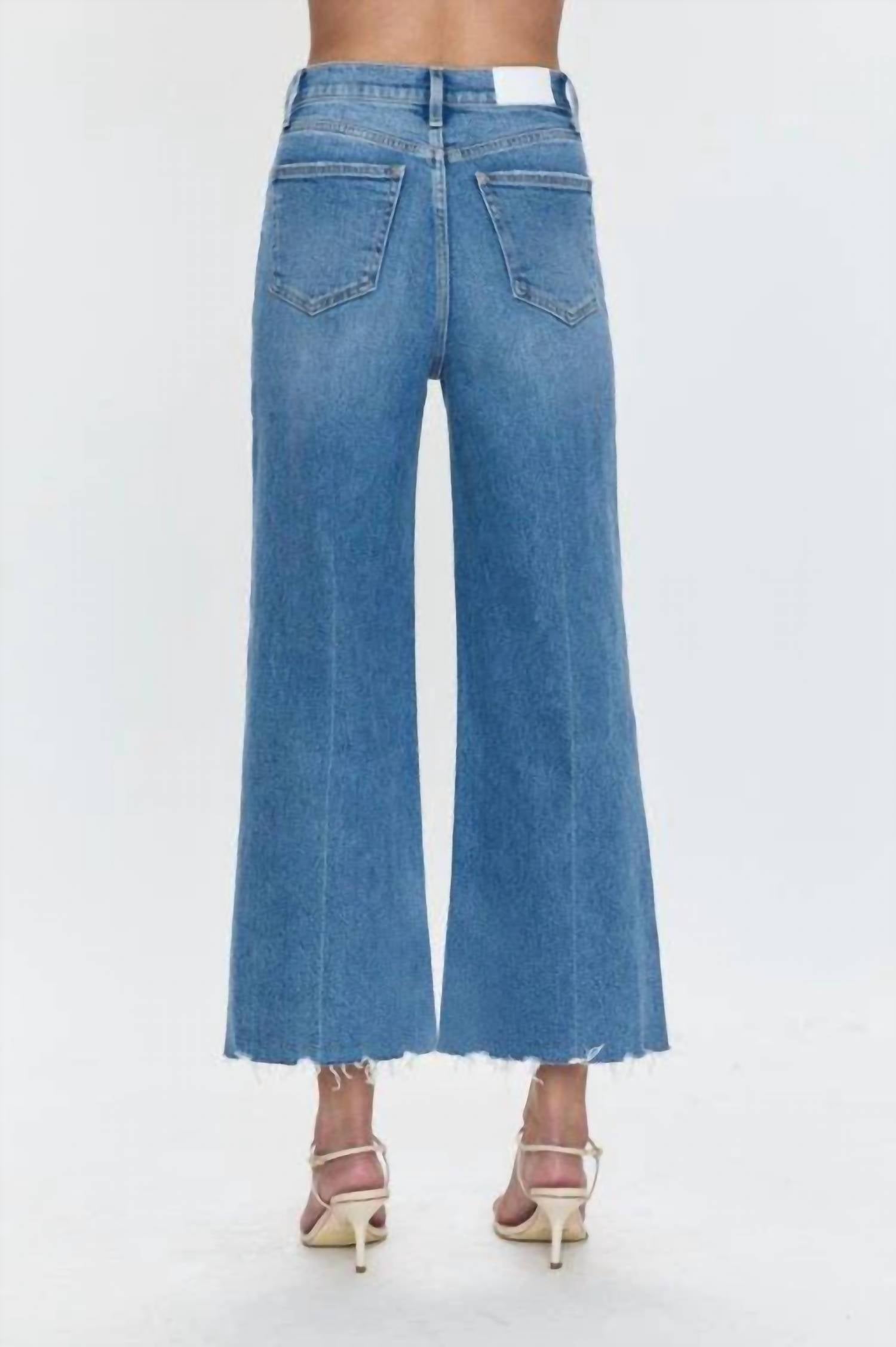 Pistola - Women's Lana Crop High Rise Ultra Wide Leg Jeans