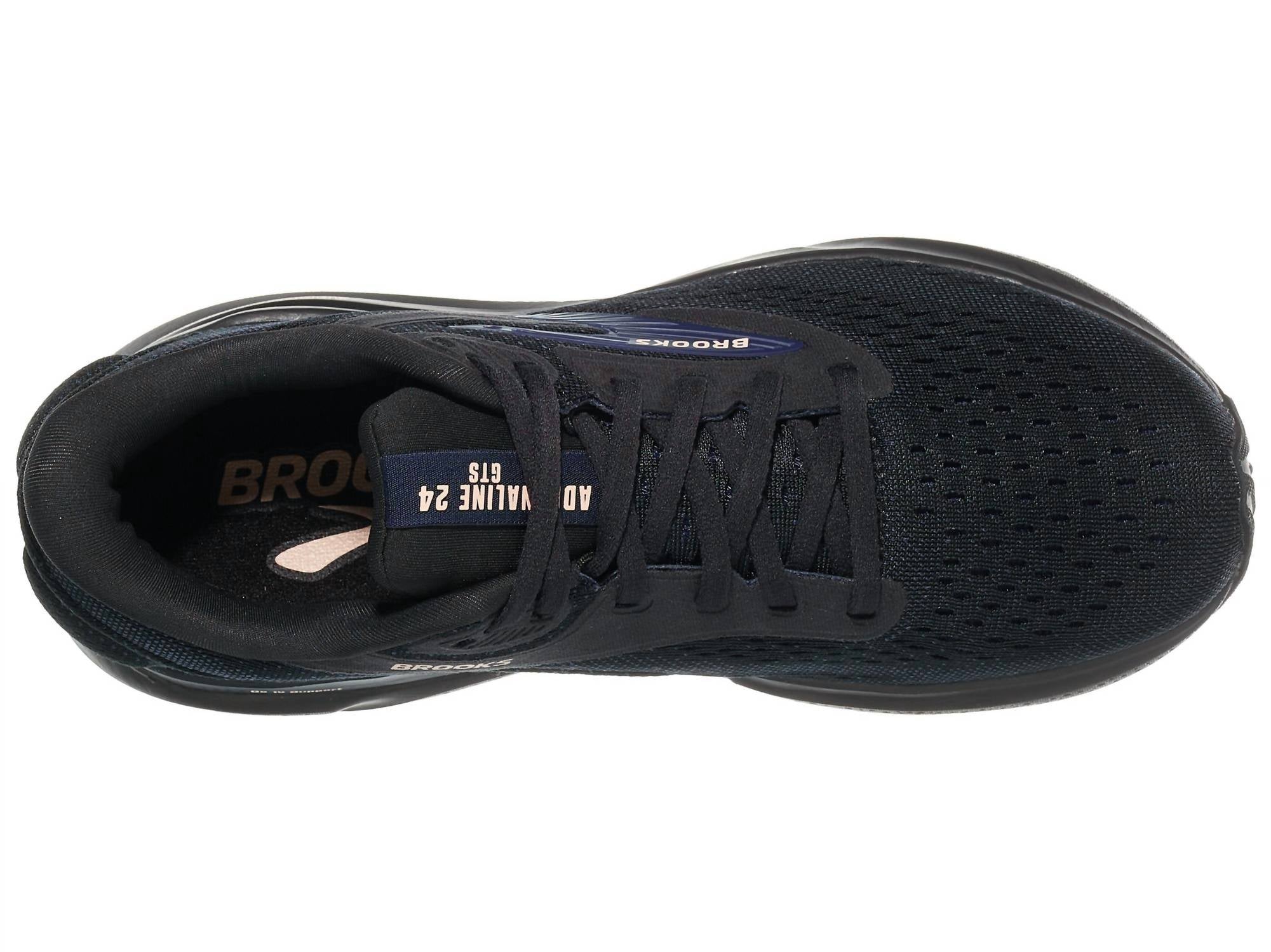 BROOKS Women's Adrenaline Gts 24 Peach Shoes in black peacoat - women's sneaker - view 4