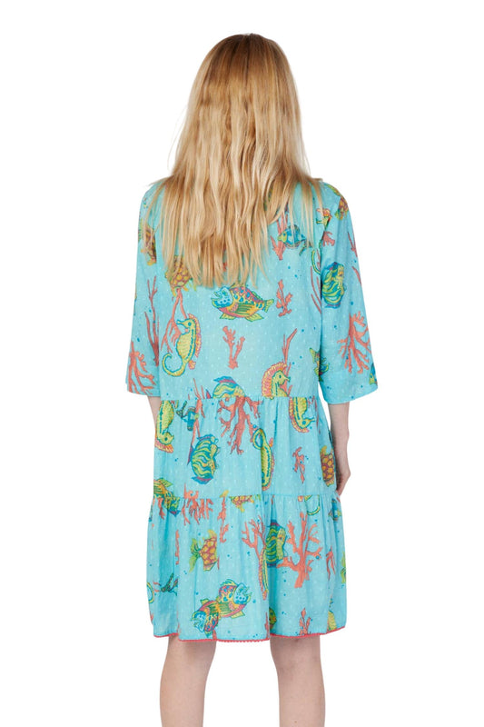 Modaposa - Alcee Sea Life and Coral Print Dress