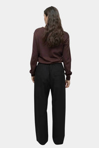 Mijeong Park - Cotton Blend V-neck Knit Top