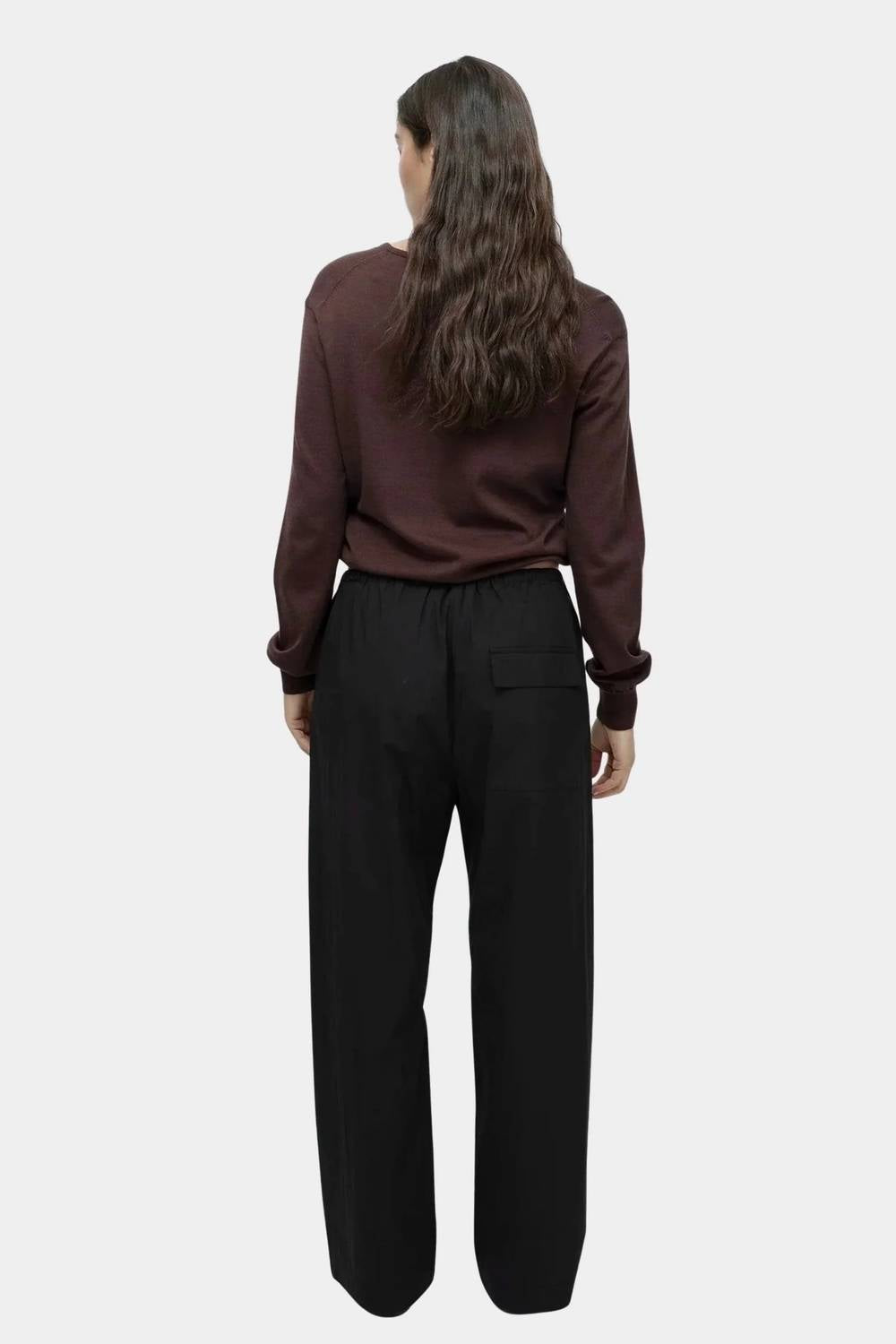 Mijeong Park - Cotton Blend V-neck Knit Top