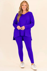 Zenana - V-neck Lounge Set